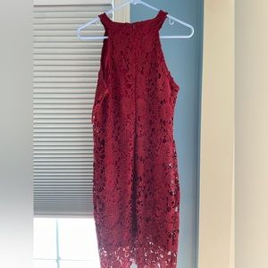 Leo Rosi Medium red lace dress